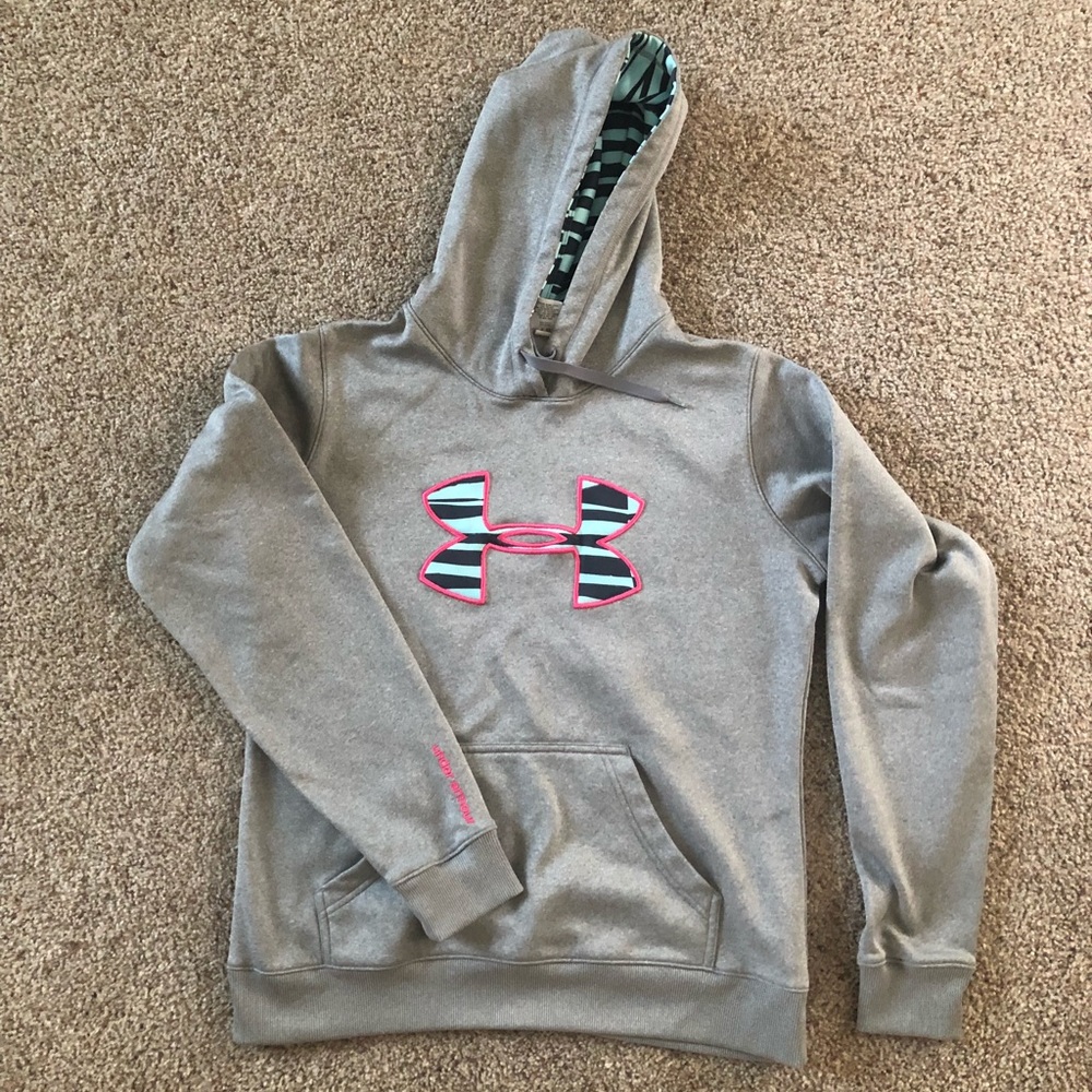 Gray Under Armour Hoodie